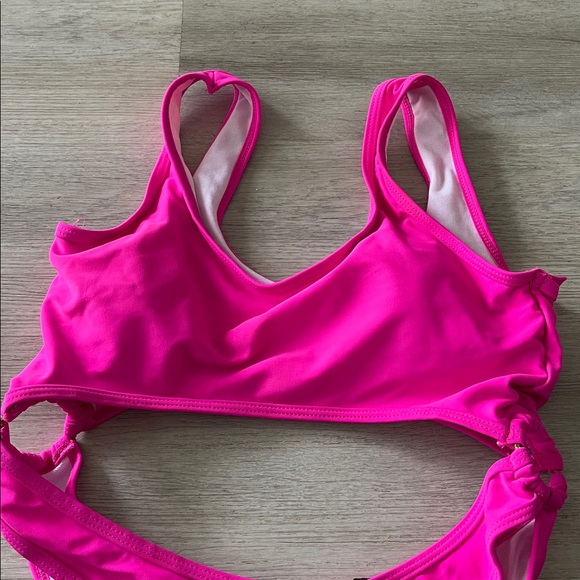 Vibrant Pink One Piece Swimsuit Size Small - Picture 2 of 6